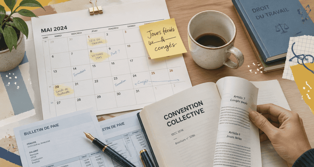 jours feries conges payes calendrier bureau