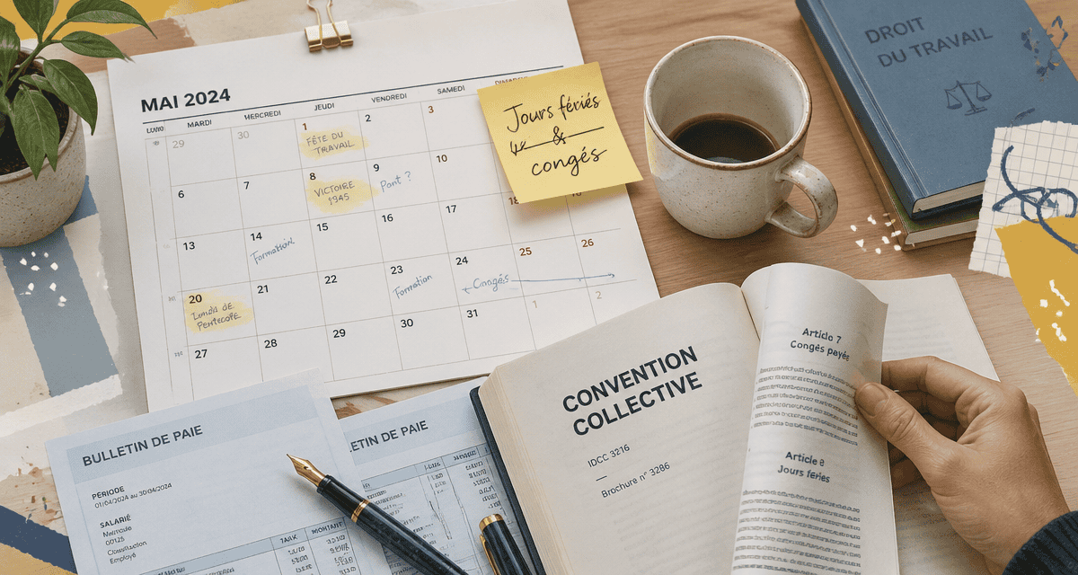 jours feries conges payes calendrier bureau