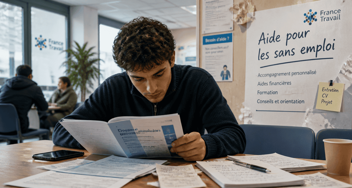 aide pour les sans emploi jeune homme agence