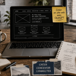 Créer un site web avec ChatGPT sur ordinateur portable