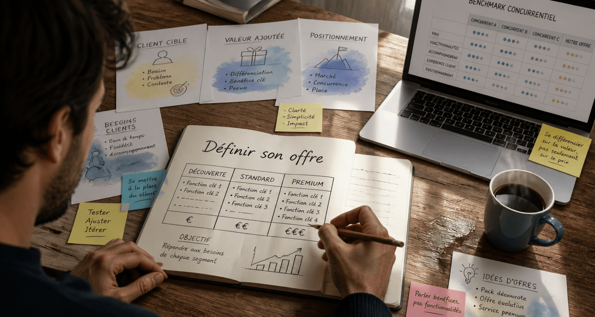 définir son offre sur carnet, entrepreneur, matrice d’offres