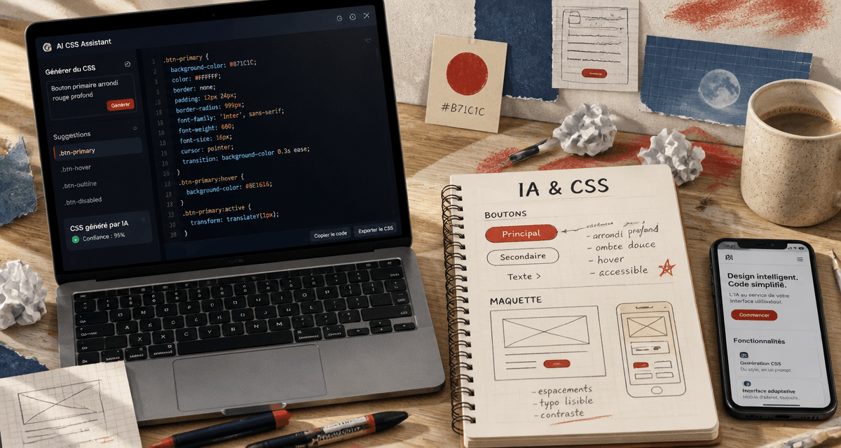 ia pour css interface code générée par ia