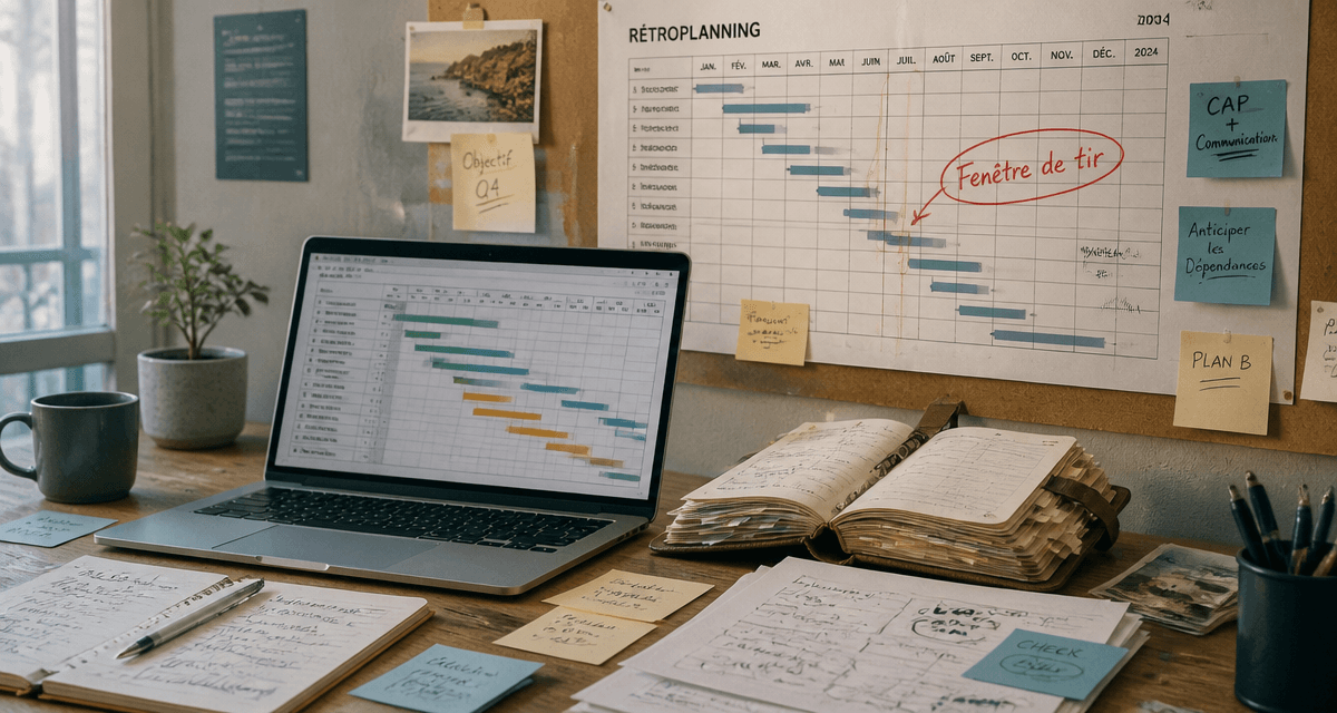 logiciel retroplanning diagramme Gantt agenda