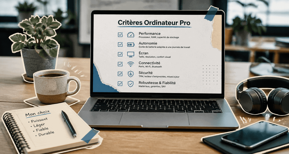 ordinateur portable pour travailler sur bureau moderne