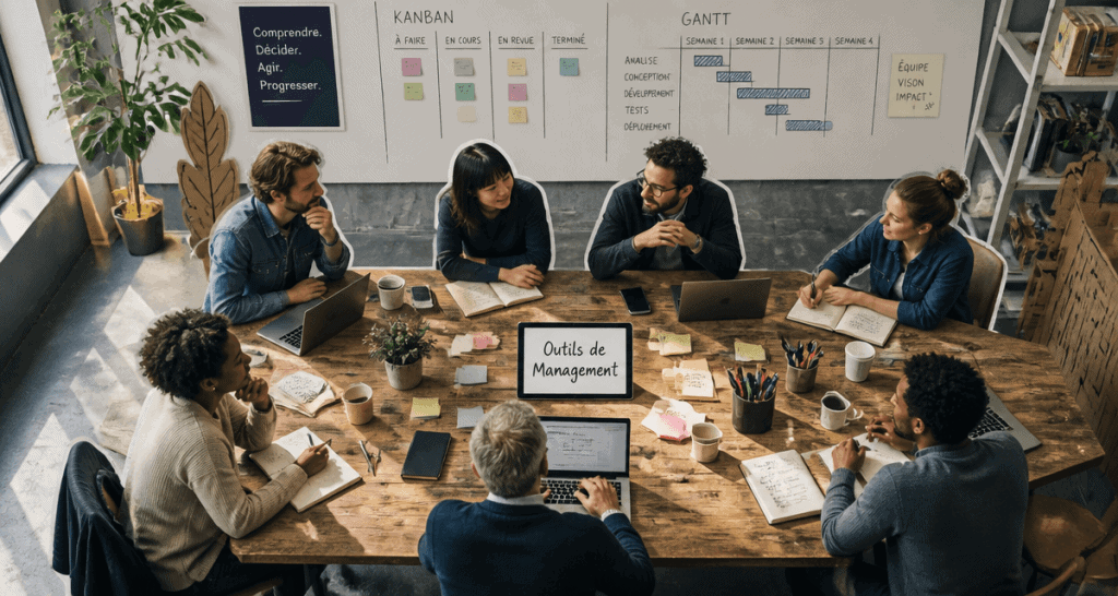 Outils de management en salle de réunion