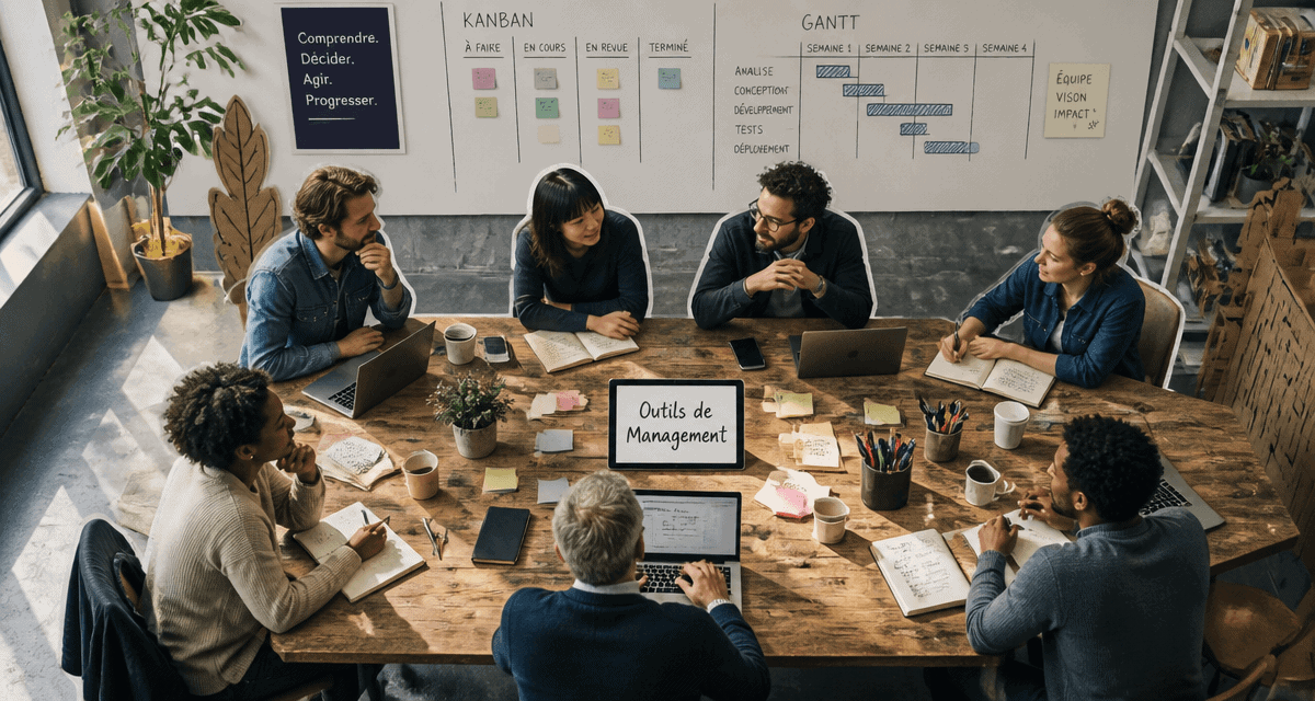 Outils de management en salle de réunion