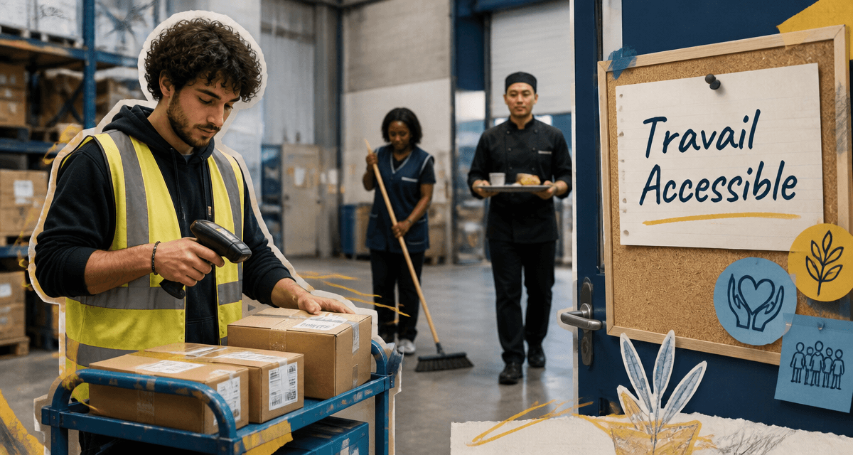 travail facile sans diplôme entrepôt nettoyage restauration