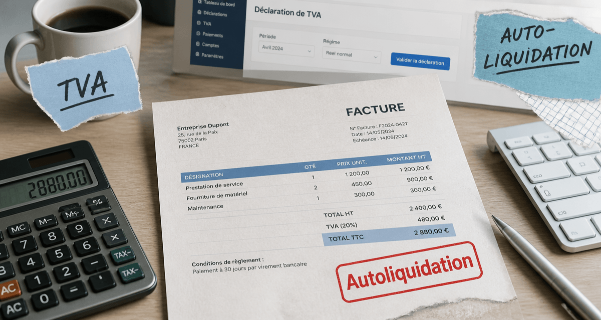 tva intracommunautaire autoliquidation facture