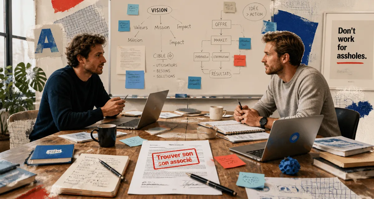 Cherche associé entrepreneurs table contrat