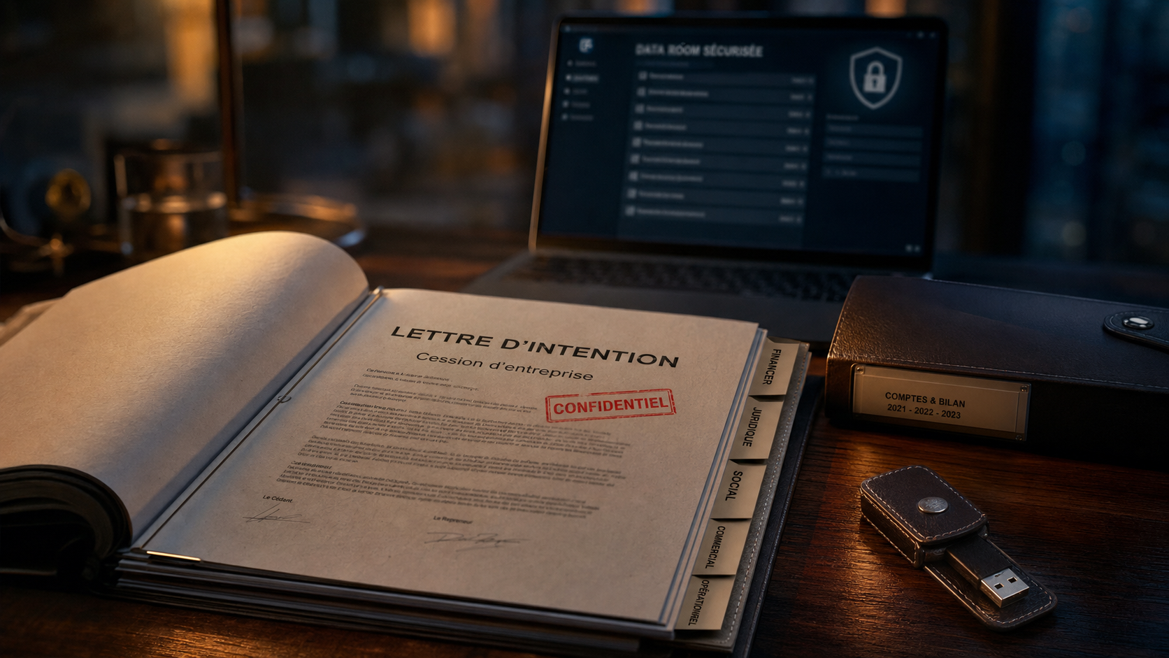 Comment vendre son entreprise : dossier de cession confidentiel et data room
