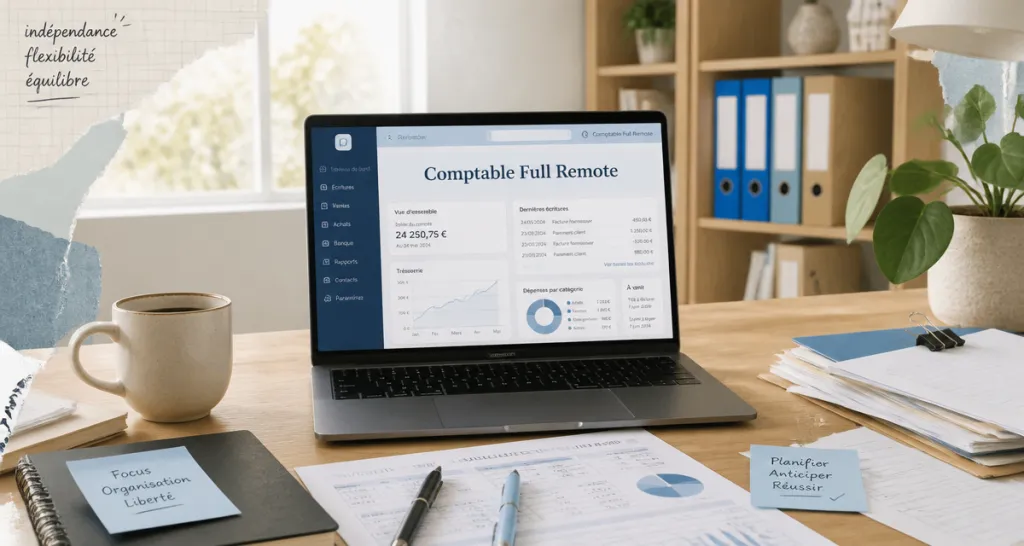 comptable full remote sur ordinateur à domicile
