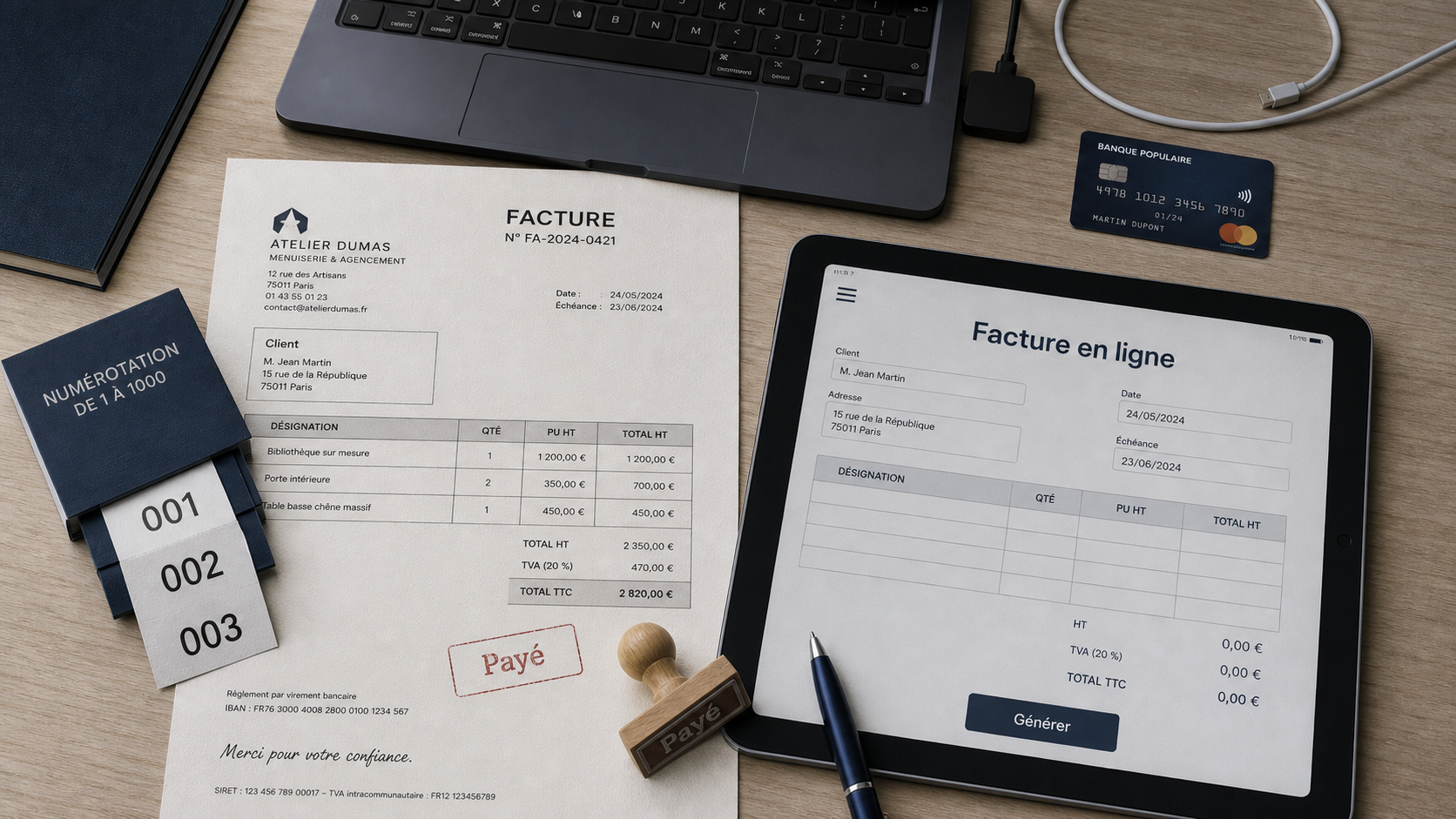 digitalise-tes-factures.fr facture en ligne : facture PDF pro conforme
