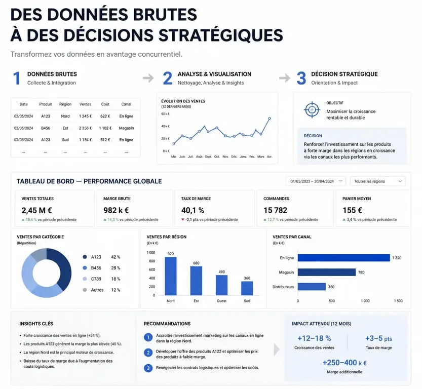 Exemple de tableau de bord de management pour le pilotage de la performance