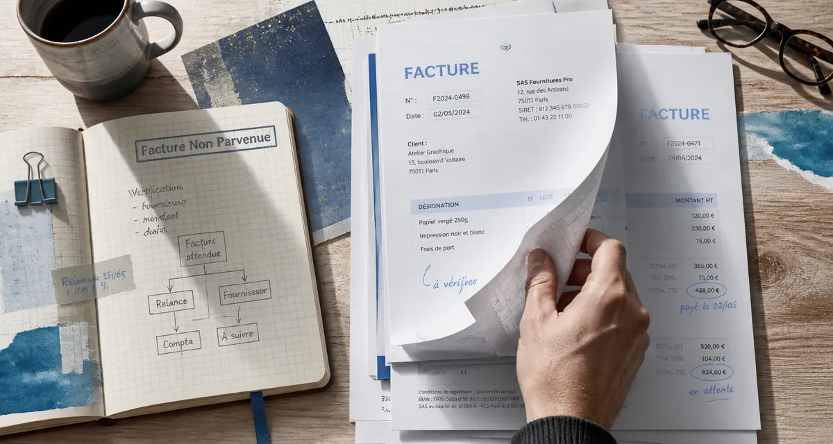 facture non parvenue comptabilisation dossier