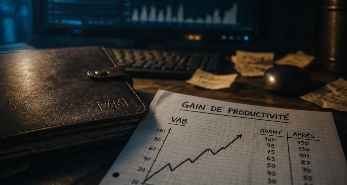 gain de productivité def : calcul, leviers, risques, avant/après