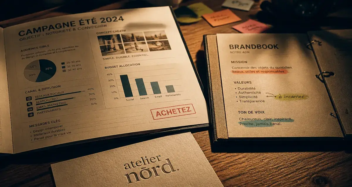 Photo marketing vs branding : marketing branding, identité durable et brandbook