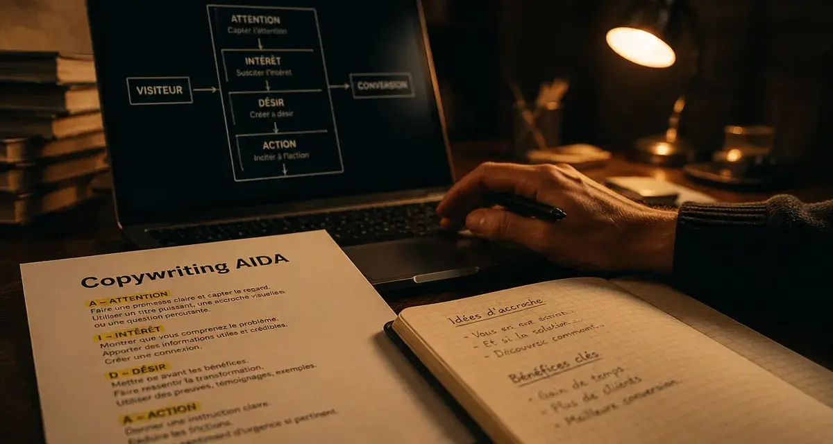 Métier de copywriter : copywriting AIDA et conversion