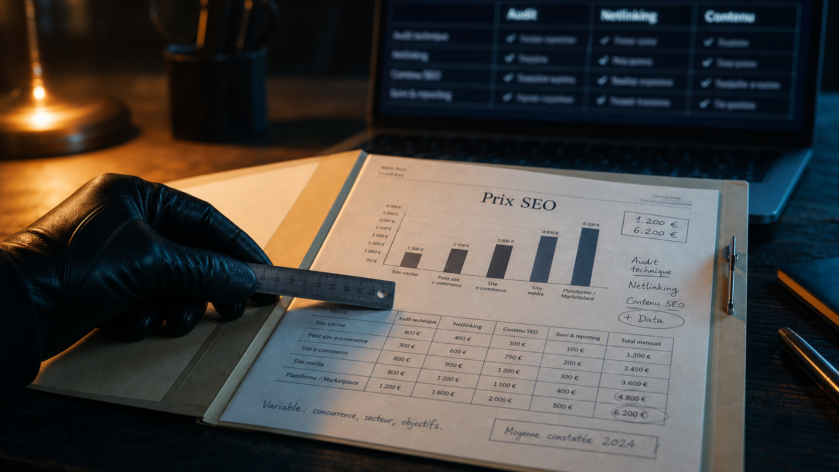 Prix référencement google : budget SEO mensuel 500 à 10 000 €