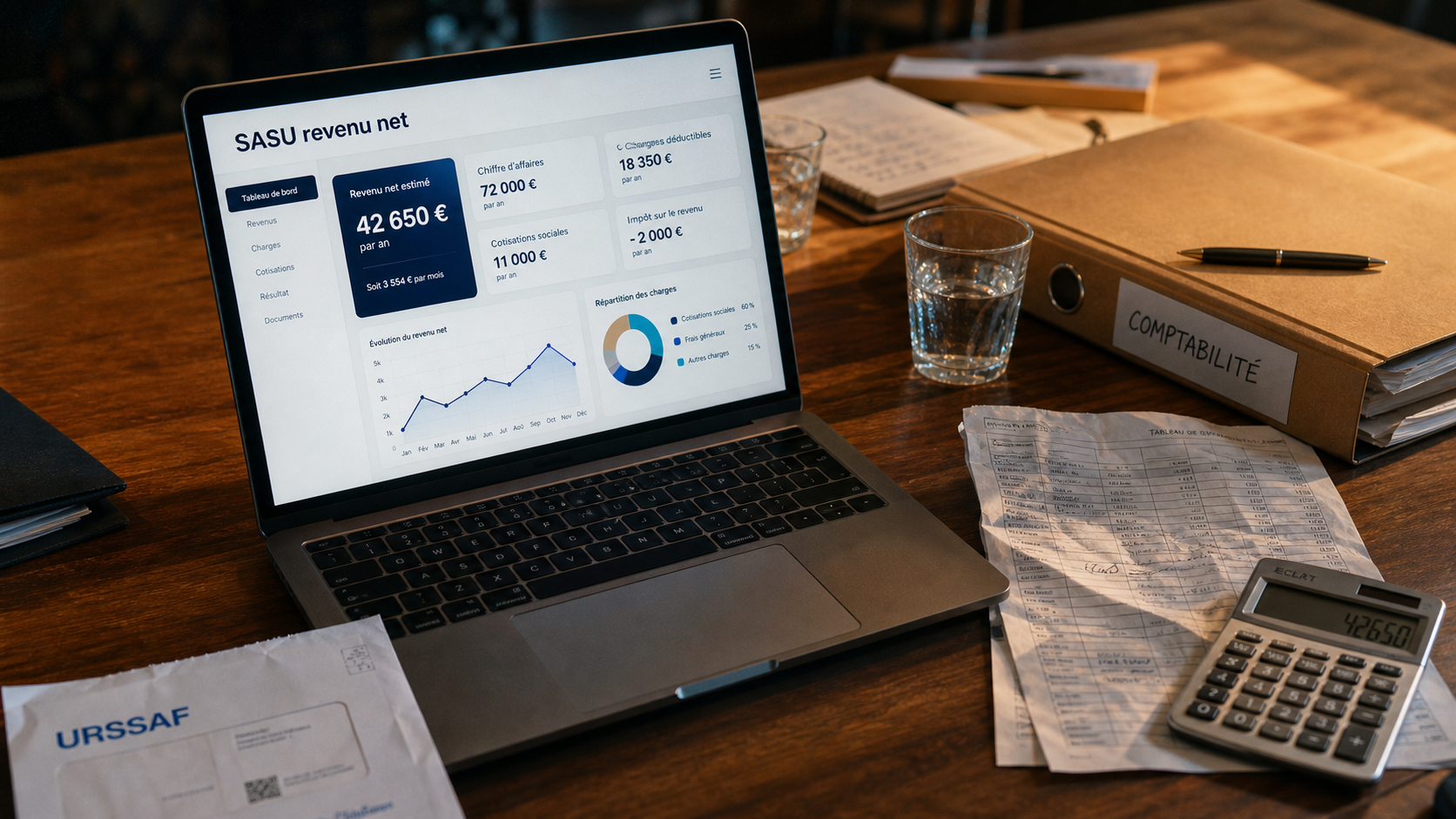 simulation revenu sasu salaire dividendes : arbitrage