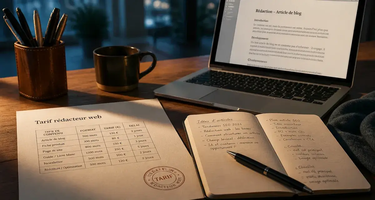 Tarif rédacteur web : facturation au mot, à l’heure ou au projet