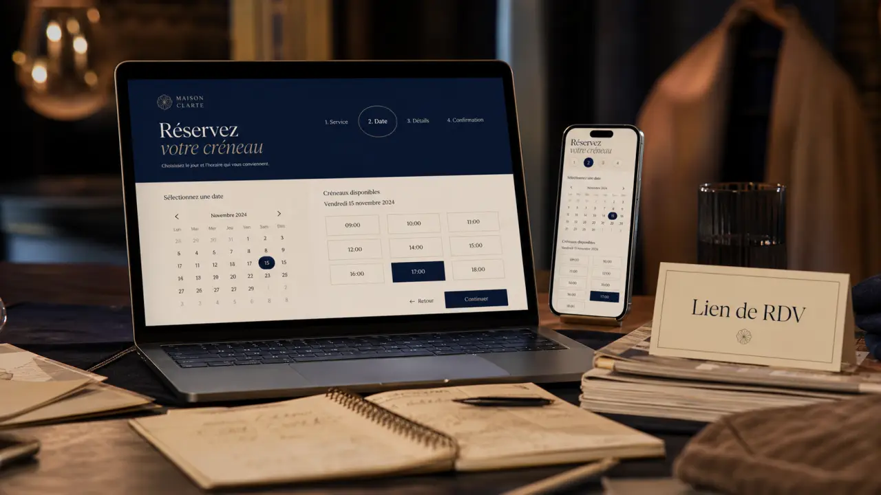 Calendly prise de rdv : téléphone et laptop pour éviter les conflits d’agenda