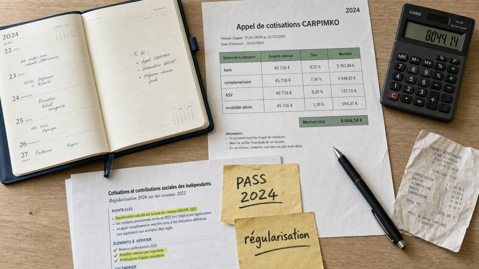 carpimko cotisations 2024 : 4 régimes et régularisation à anticiper