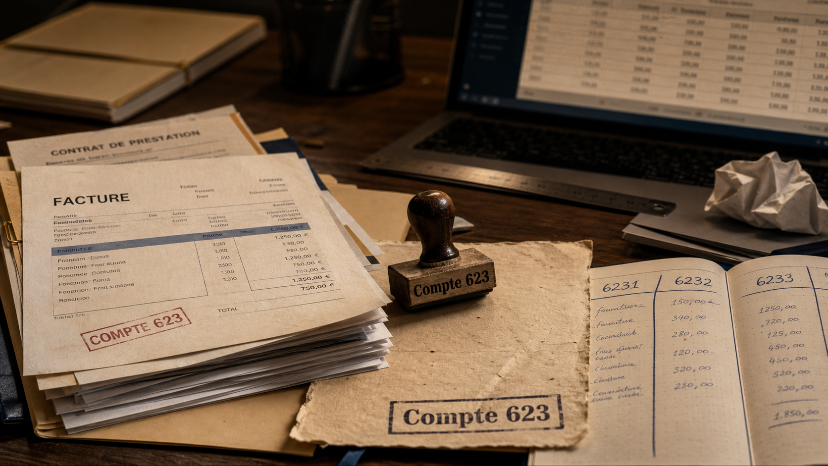 Compte 623 : factures de publicité et relations publiques