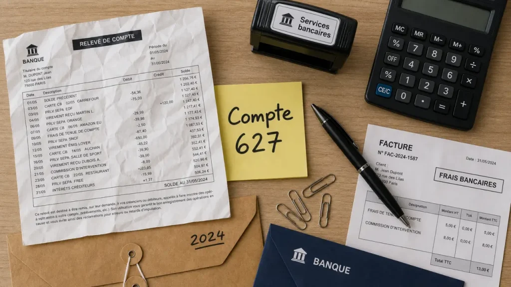 Compte 627 : quels frais bancaires enregistrer et lesquels exclure ?