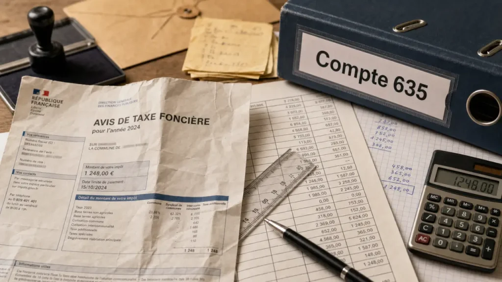 Compte 635 : taxes foncières, véhicules et droits d’enregistrement à classer dans le bon sous-compte