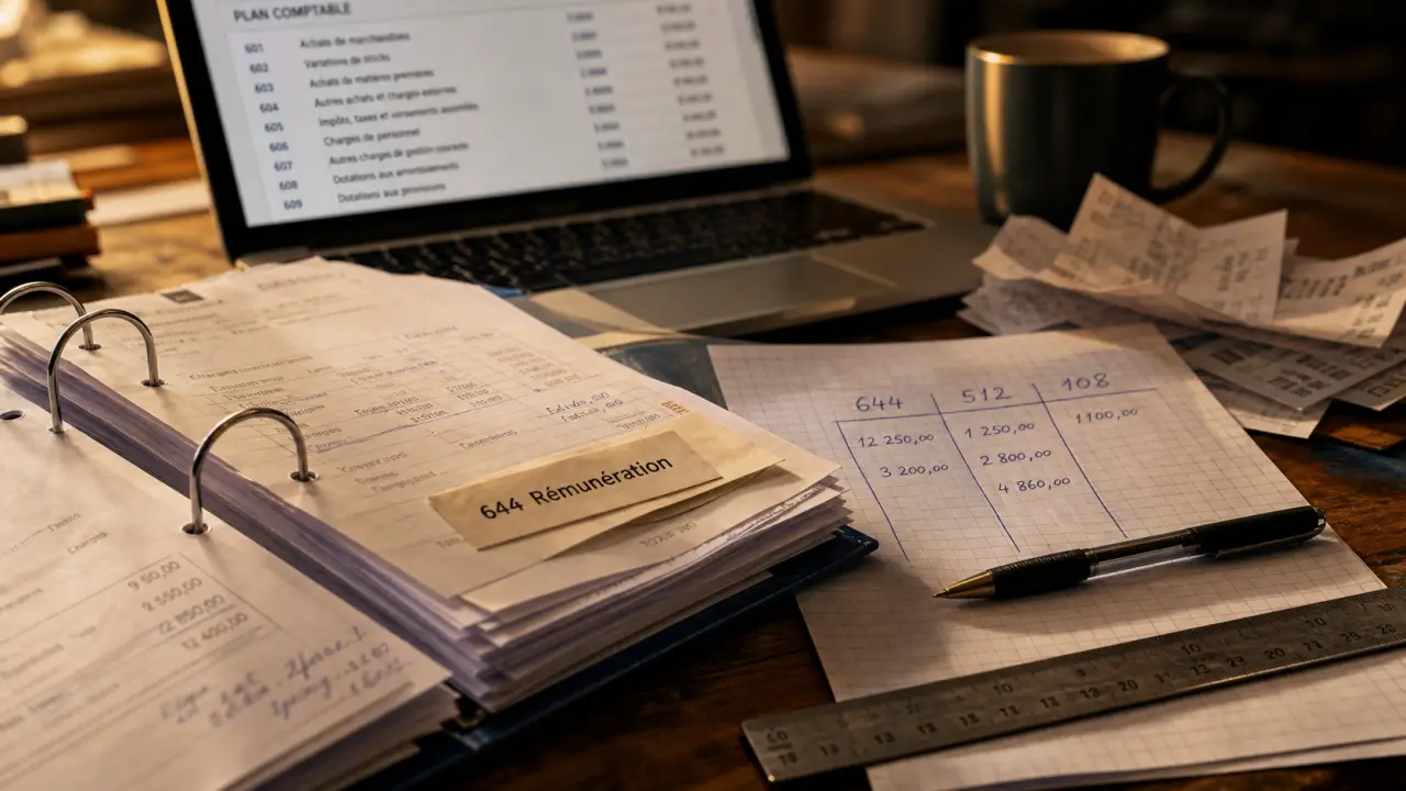 Compte 644 : rémunération exploitant et non-déductibilité fiscale