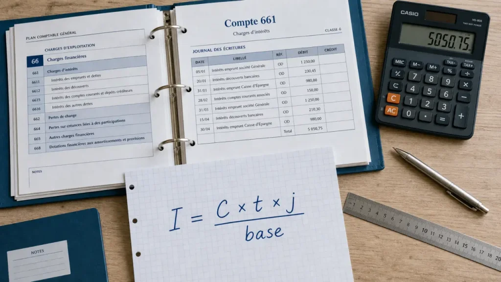 Compte 661 intérêts d’emprunt et écritures comptables