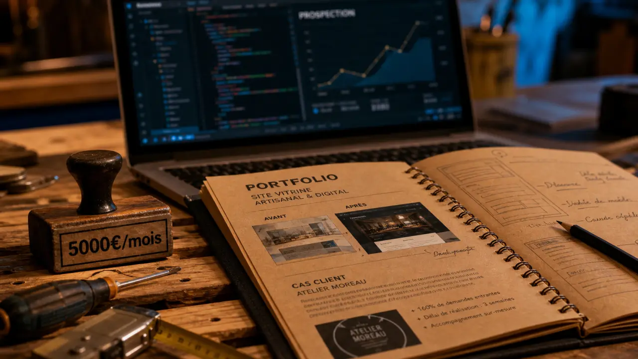 Métier qui rapporte 5000 euros par mois sans diplôme : artisan et prospection