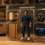 texte starter pack chat gpt : figurine sous blister et accessoires