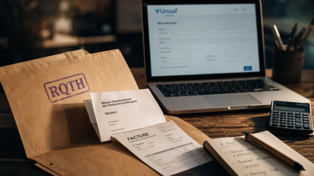 Travailleur indépendant handicapé urssaf : dossier RQTH, DSN et OETH