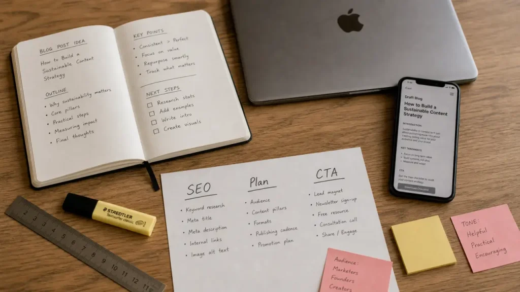 Préparer, rédiger, optimiser : la méthode pour écrire un article de blog efficace