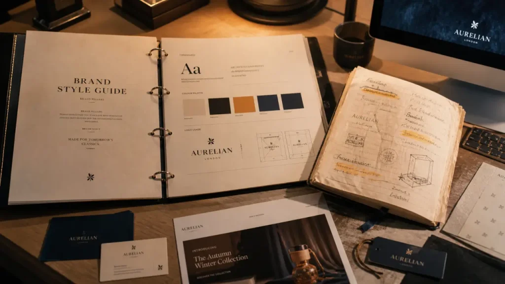 Cohesive branding : voix, couleurs, typographie, logo et image