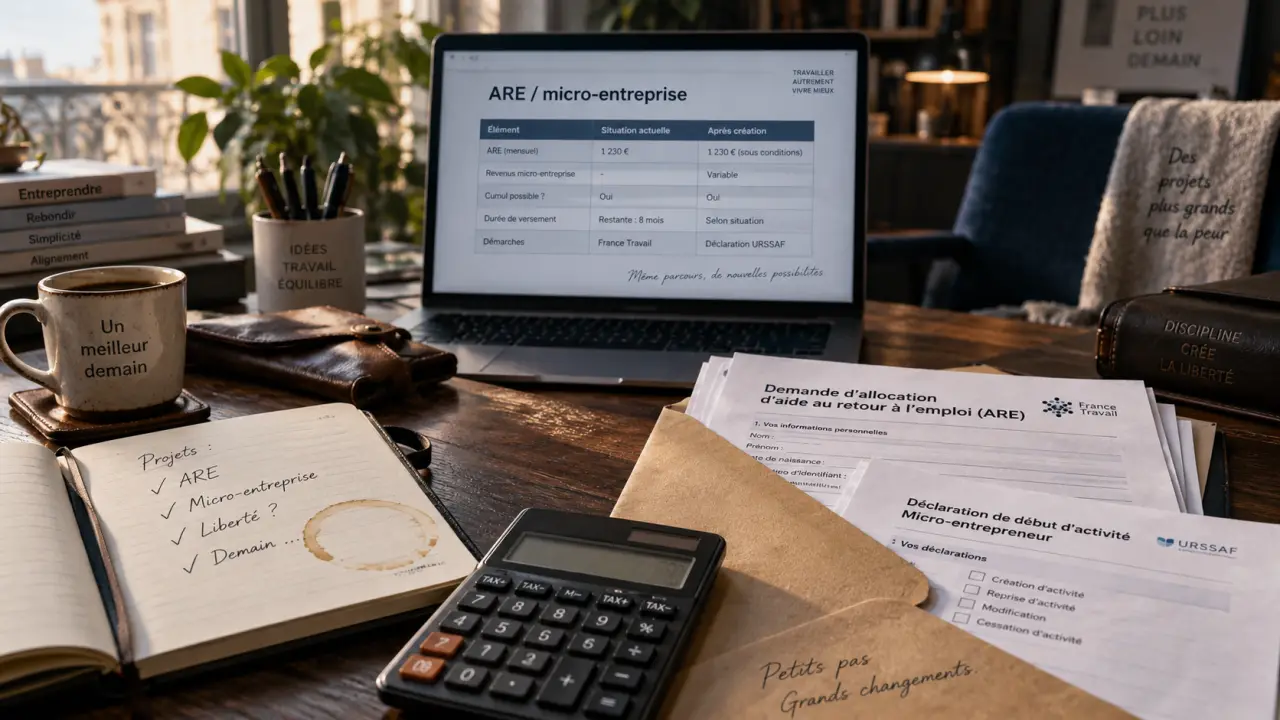 Auto entrepreneur et chomage : calcul ARE micro-entreprise